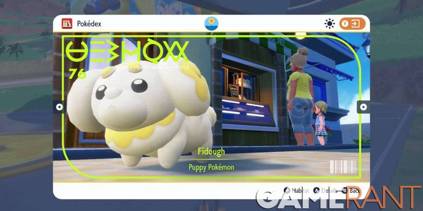 pokemon scarlet and violet fidough dex