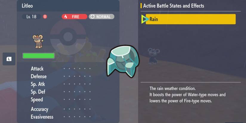 Pokemon Scarlet & Violet Damp Rock Rain