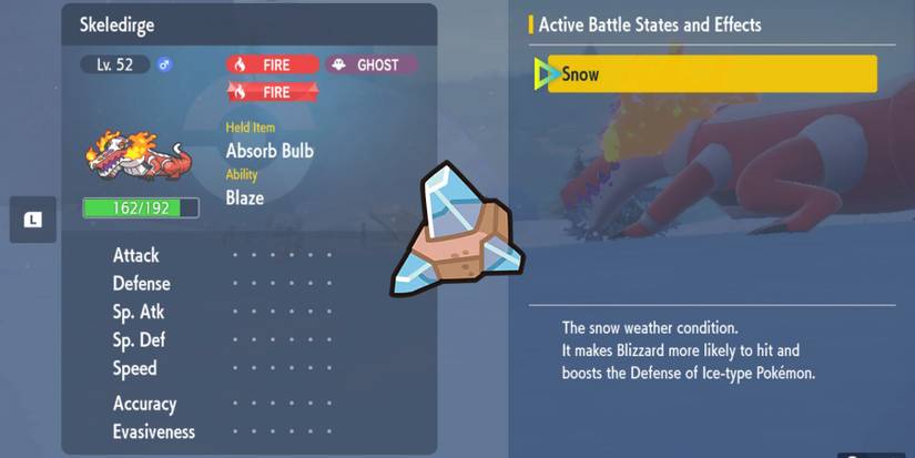 Pokemon Scarlet & Violet Icy Rock Snow