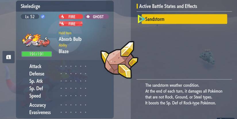 Pokemon Scarlet & Violet Smooth Rock Sandstorm