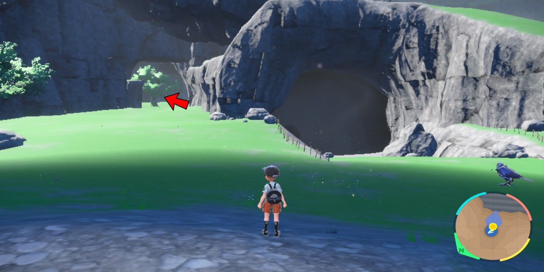 Pokemon Scarlet Violet-Area Zero-Third Level, hidden cave path