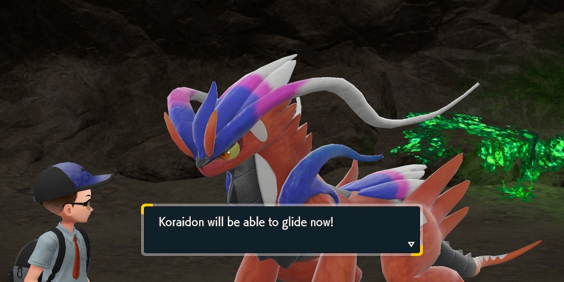Pokemon Scarlet Violet-Koraidon Power Up with flight