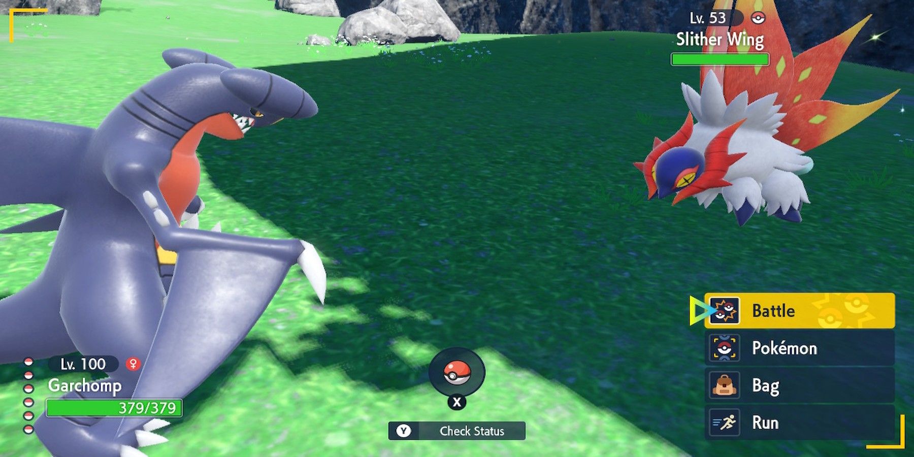 Pokemon Scarlet Violet-Slither Wing-Battle in Area Zero