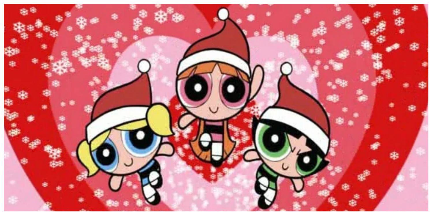 Powerpuff Girls Christmas Blossom Bubbles Buttercup Twas the Fight Before Christmas