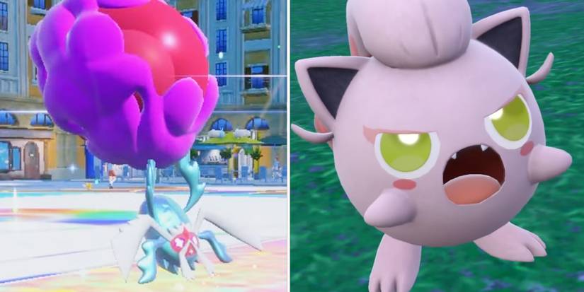 Rabsca and the Paradox Pokemon Scream Tail seen in Pokemon Scarlet & Violet