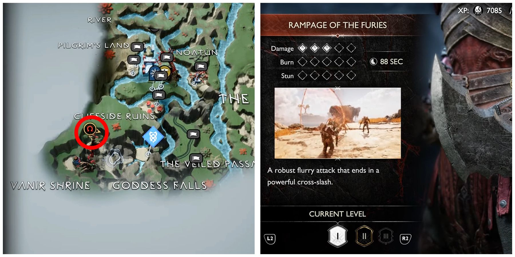 rampage of the furies location in god of war ragnarok