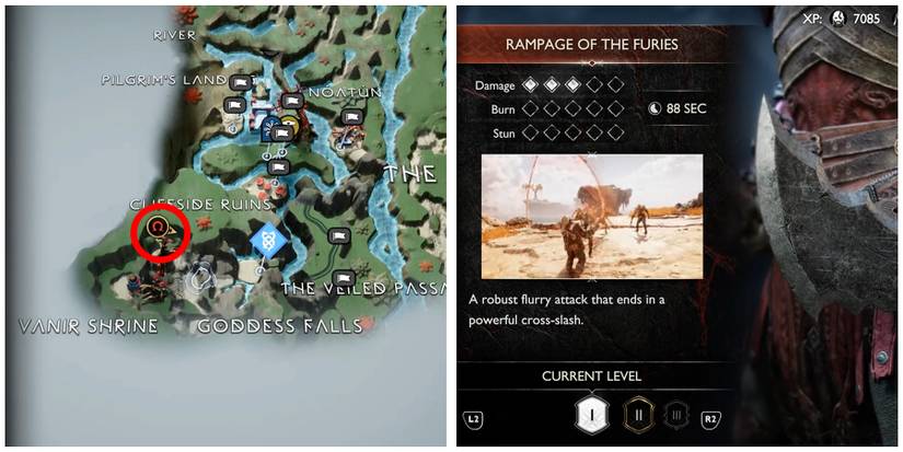 rampage of the furies location in god of war ragnarok