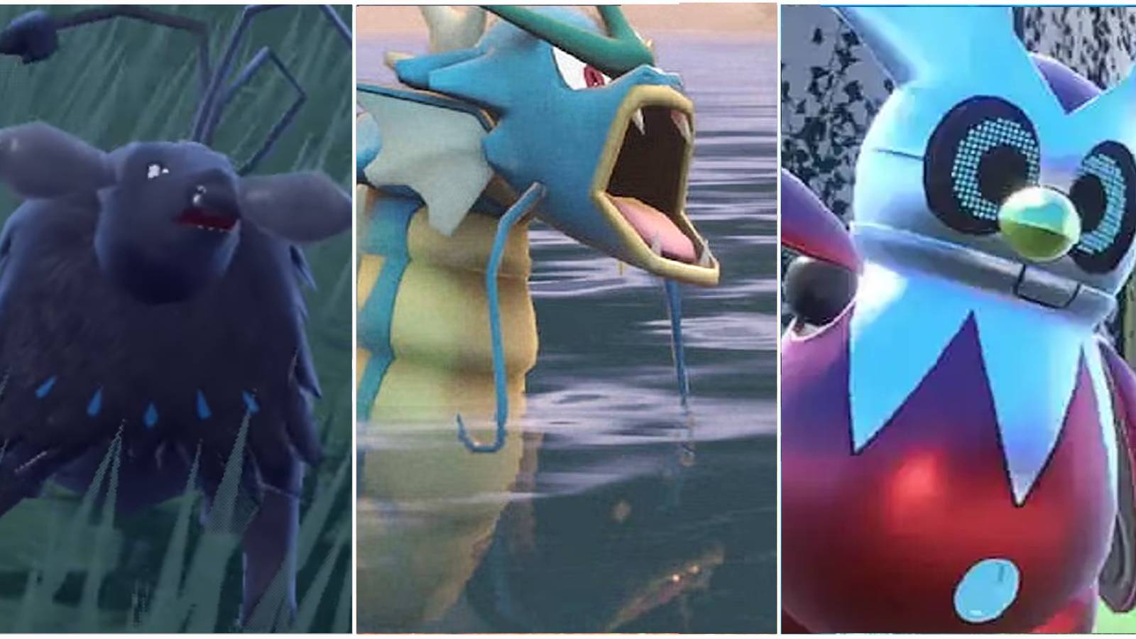 Rare Water Pokemon from Pokemon Scarlet & Violet, Paldean Tauros, Gyarados and Iron Bundle