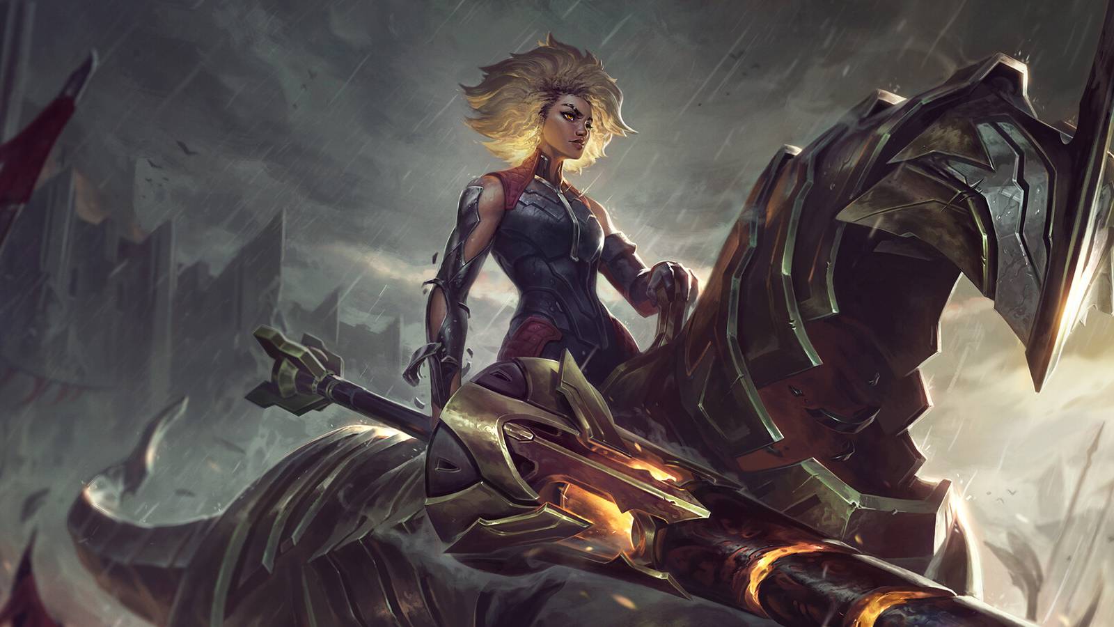 rell Mounted On Her Metal Steed