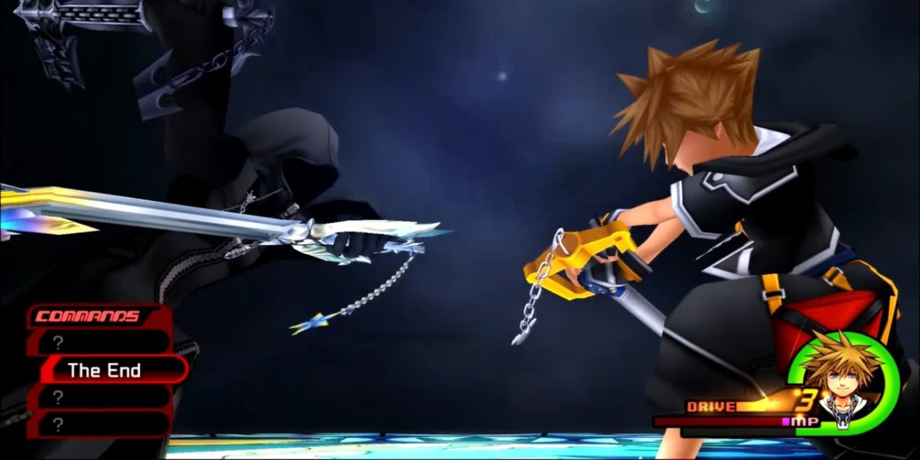 Sora fights Roxas in Kingdom Hearts 2