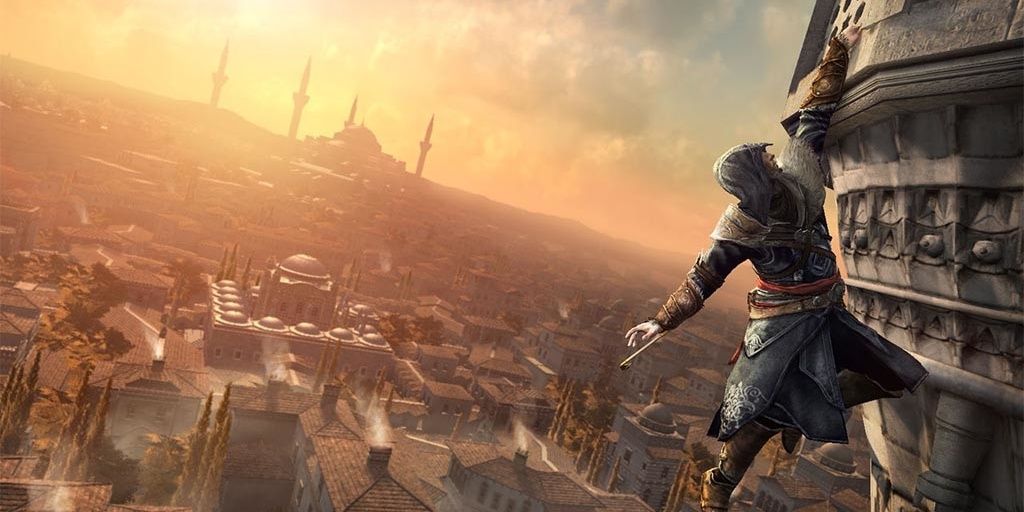 Assassin's Creed Revelations Ezio Climbing a Tower