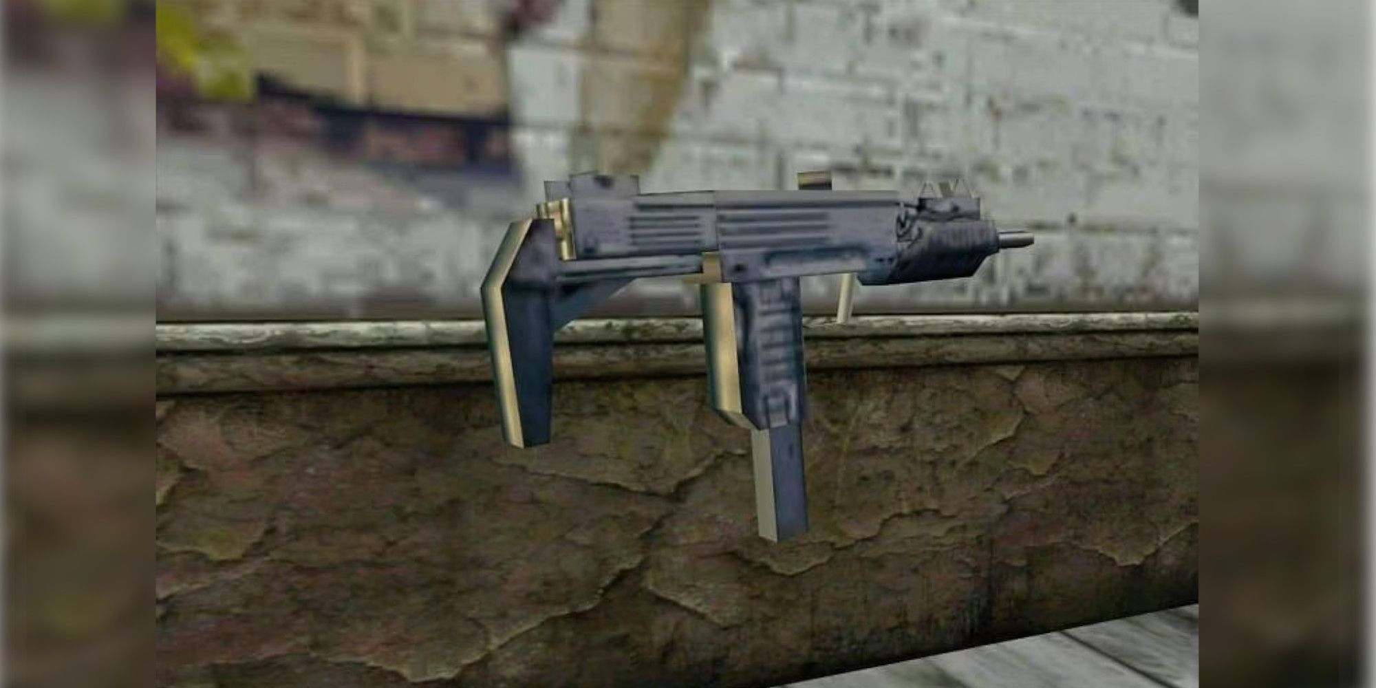 An Uzi SMG, which can be dual-wielded in GTA San Andreas