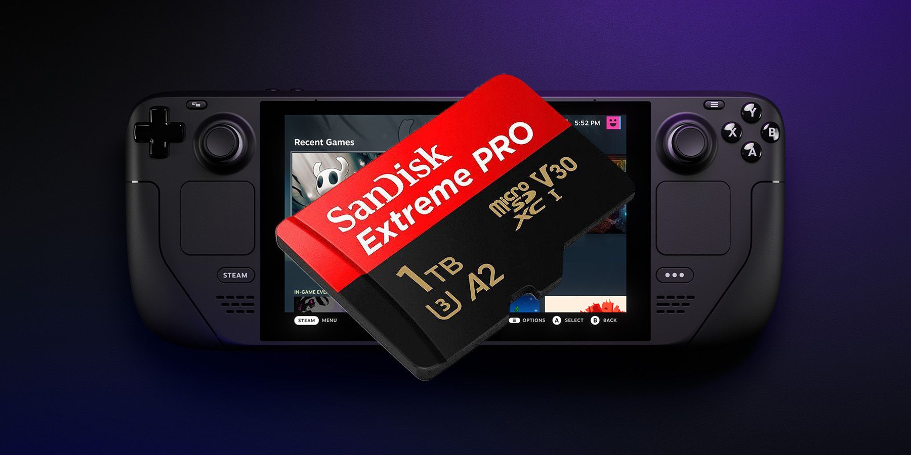 The SanDisk Extreme Pro is an Excellent microSD card for
Steam Deck