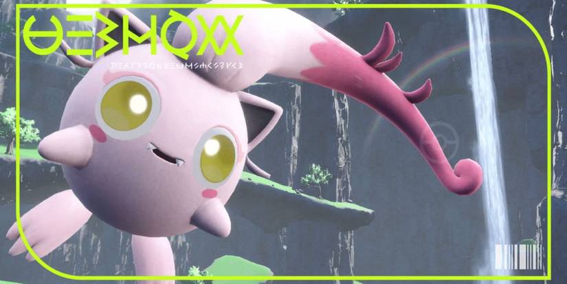 The pokedex cover for Scream Tail in Pokemon Scarlet and Violet