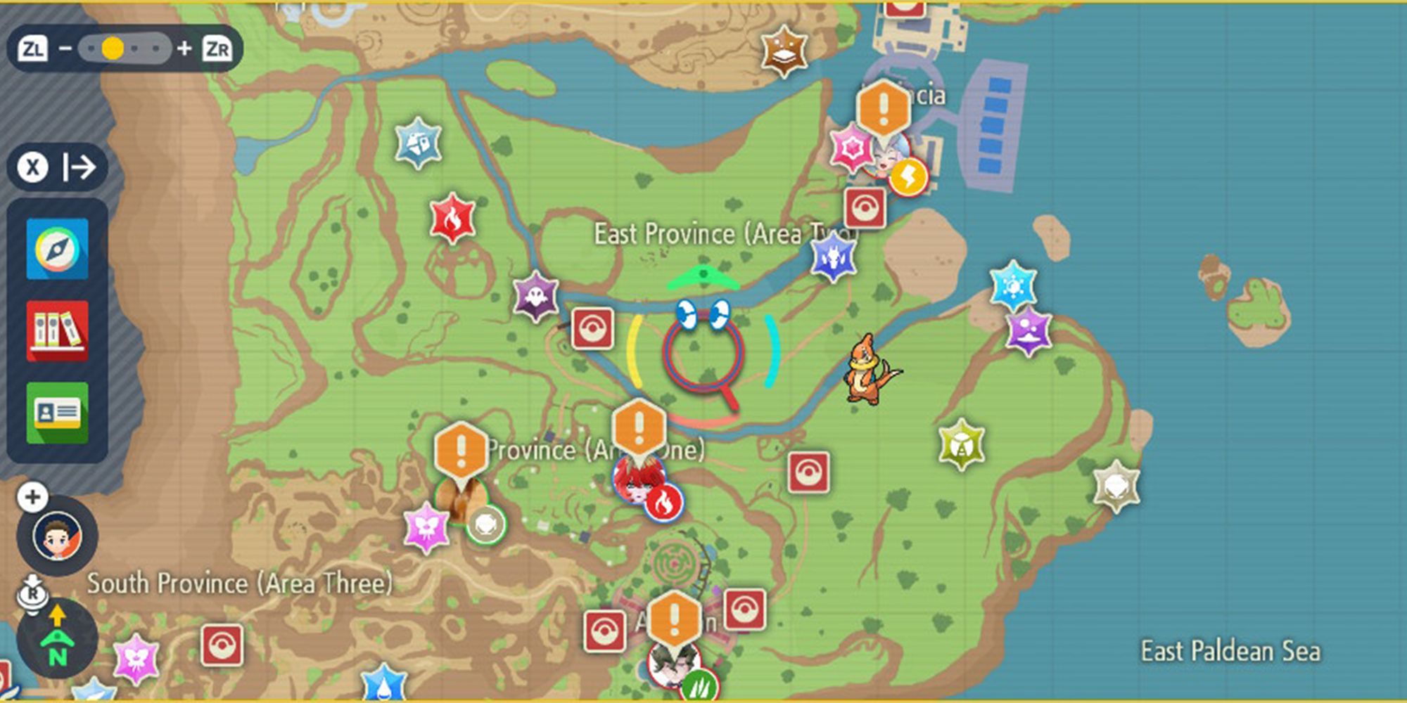 Screenshot Of East Province Area One & Two In Pokemon Scarlet & Violet