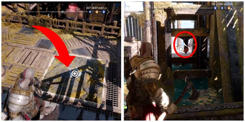 second phase of the puzzle to reach the second rig in god of war ragnarok