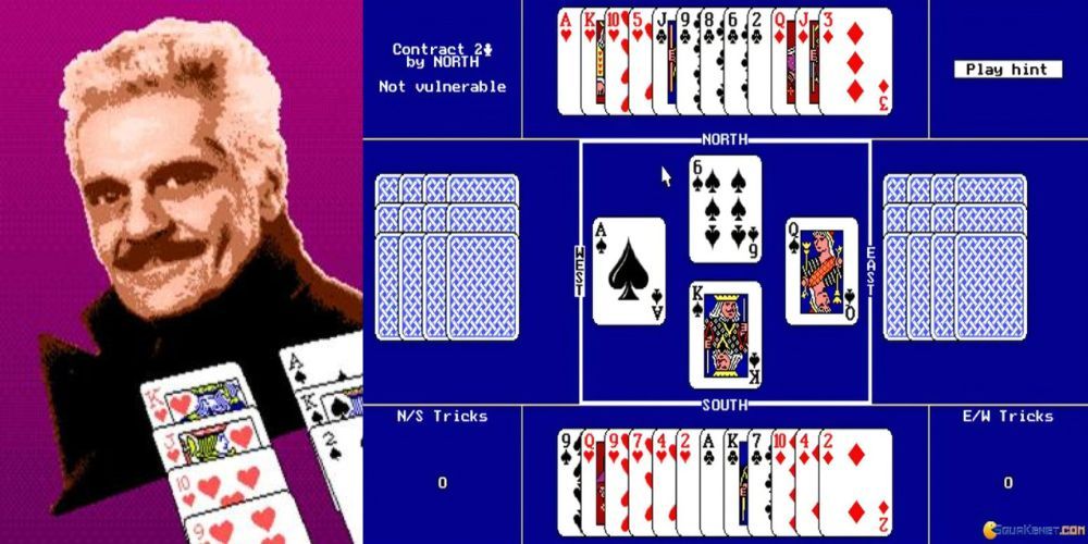 Omar Sharif Above Cards with Bridge game