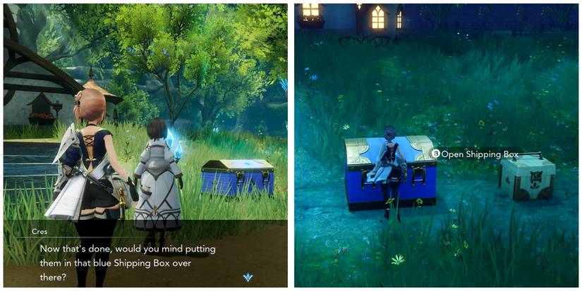 shipping box in harvestella