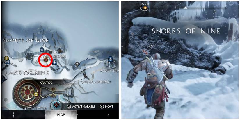 shores of the nine location in god of war ragnarok