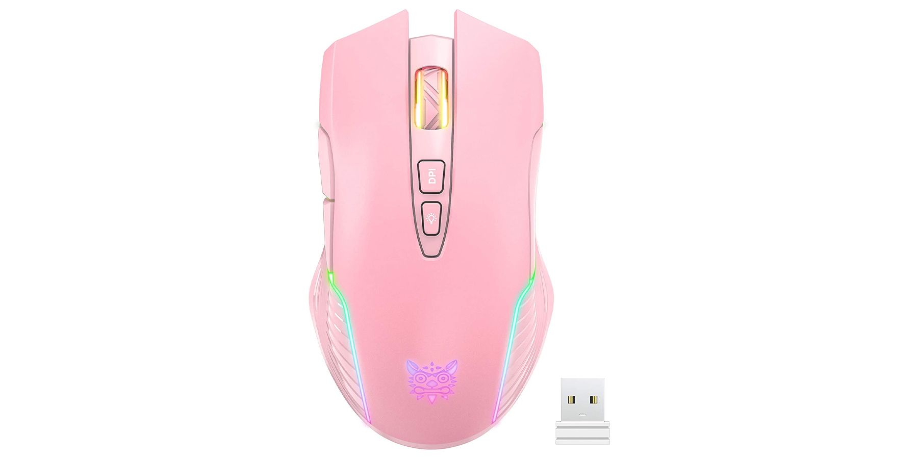 SIMGAL RGB Wireless Gaming Mouse pink