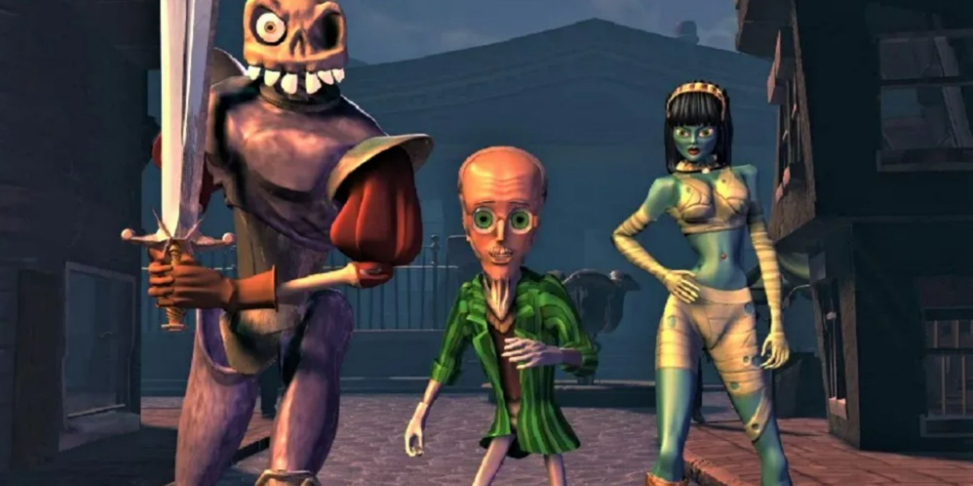 sir daniel fortesque and characters in medievil 2