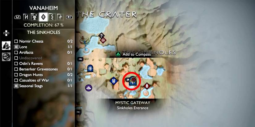 skinholes entrance mystic gateway in god of war ragnarok