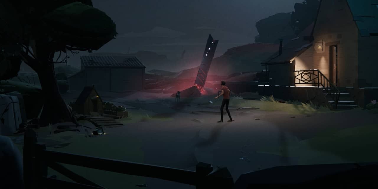 somerville player looking at a fallen missle 