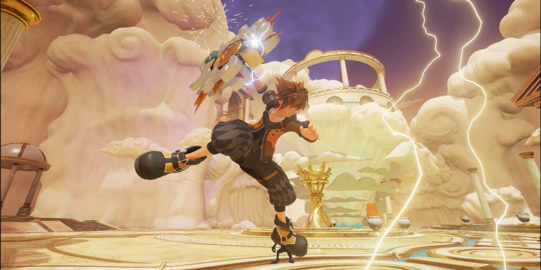 Sora uses Counter Shield in Kingdom Hearts 3