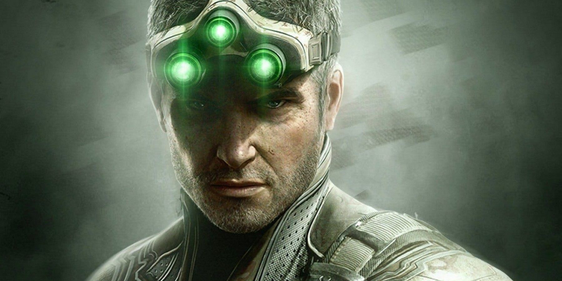 Image from Splinter Cell showing a close-up of Sam Fisher wearing his trademark goggles.