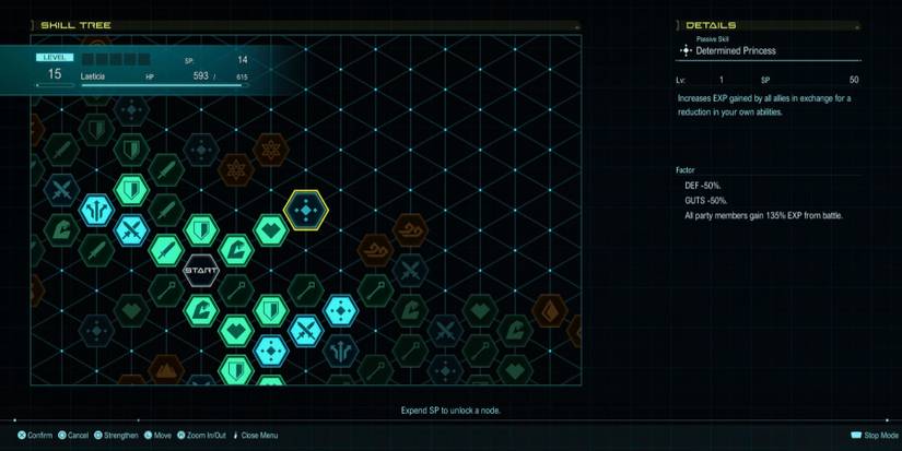 star ocean 6 - unlock determined princess skill