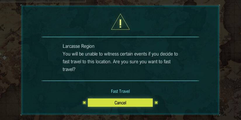 star ocean 6 fast travel warning