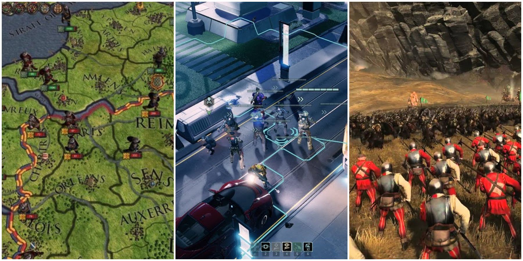 Strategy Games - Crusaders, XCOM 2, Total War