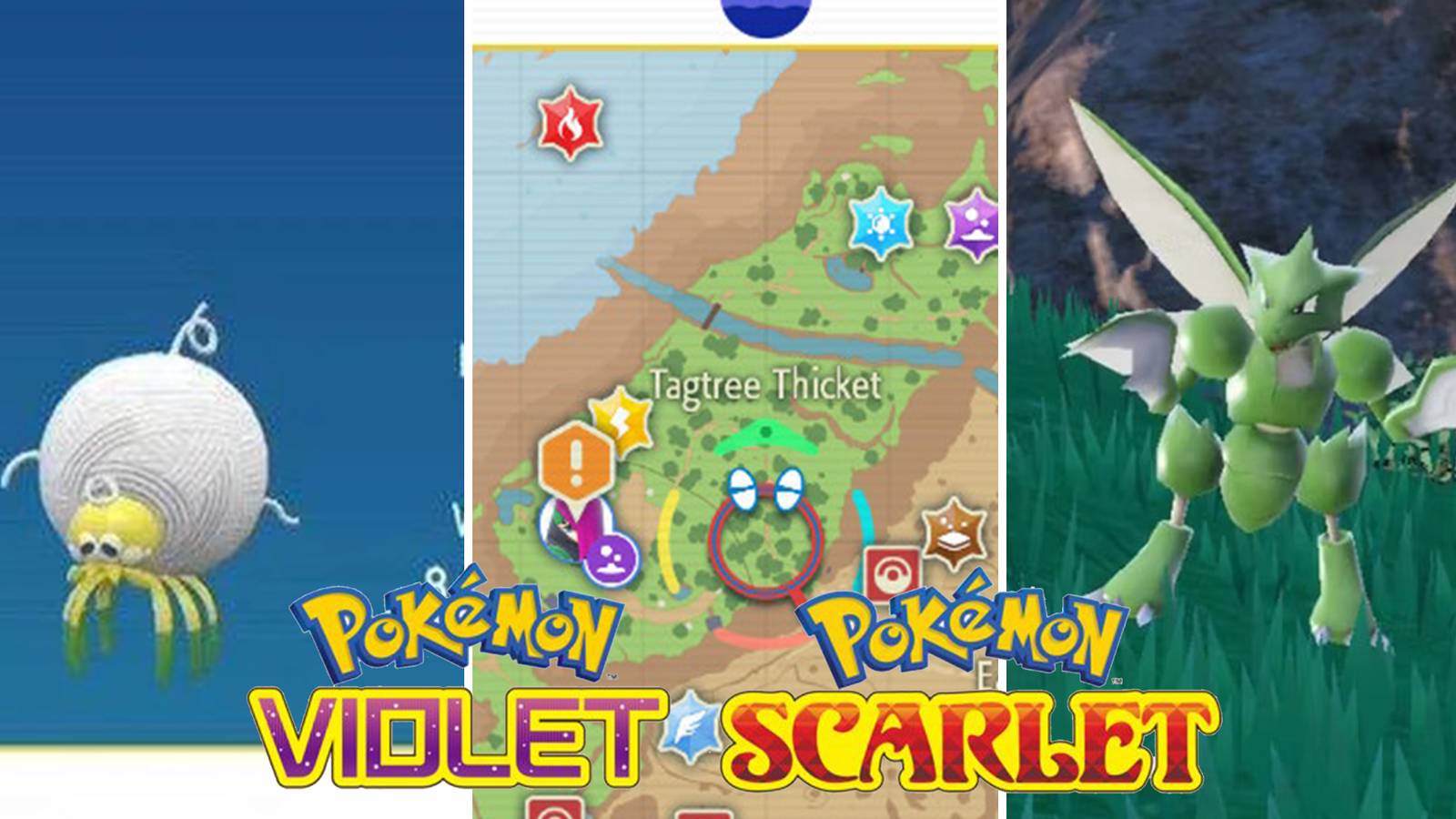 Tarountula, Syther and Tagtree Thicket In Pokemon Scarlet & Violet