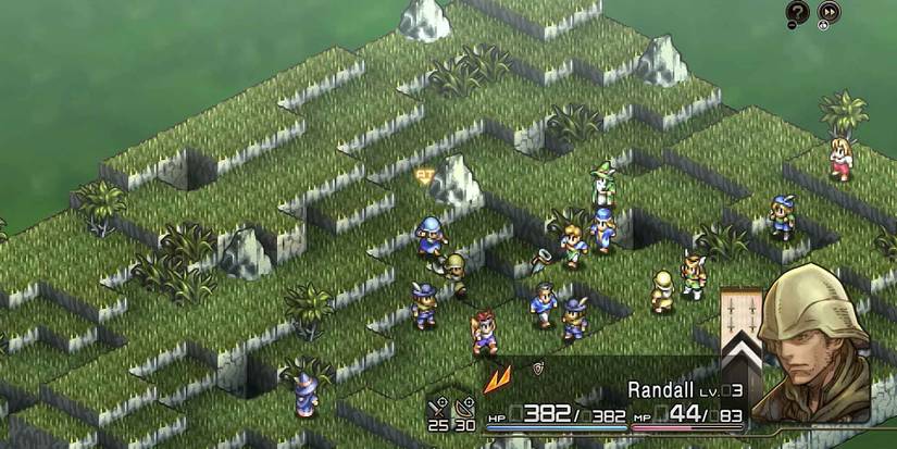 An example of the terrain conditions the player can encounter in Tactics Ogre Reborn