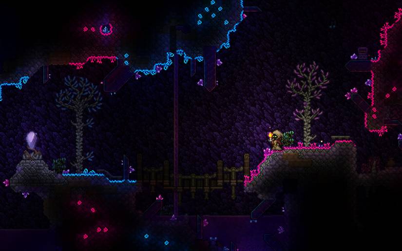 terraria underground hallow hardmode