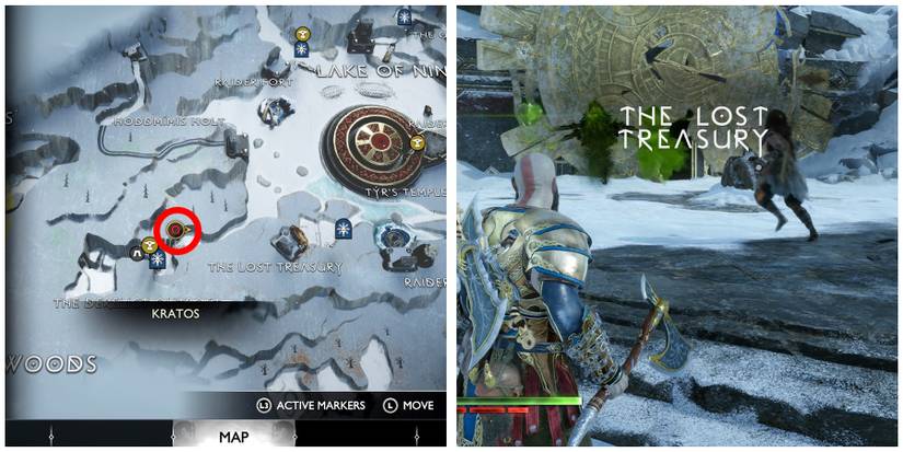 the lost treasury location in god of war ragnarok