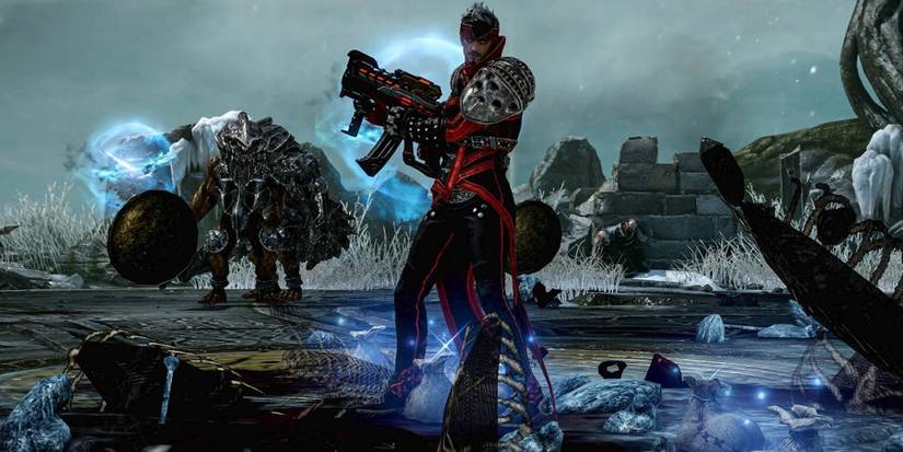 The Machinist preparing a weapon