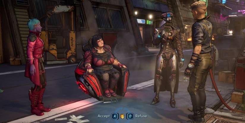 the new tales from the borderlands crew talk to LOU13