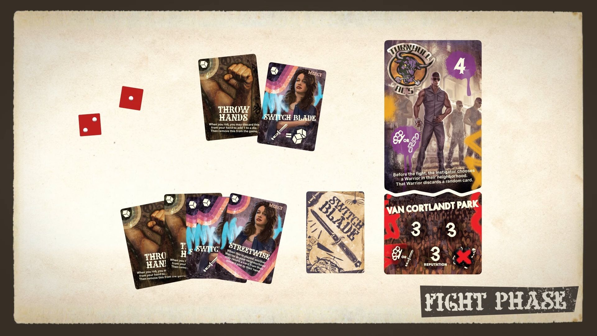 the warriors board game cards