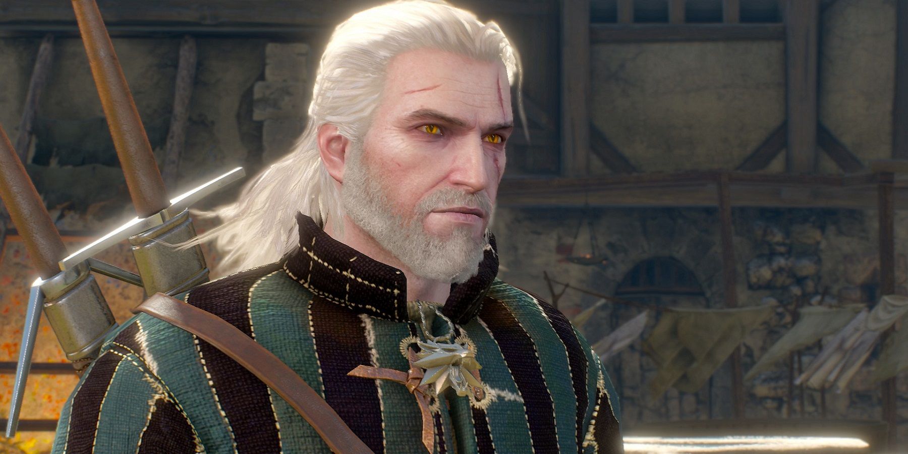 An image of Geralt of Rivia from The Witcher 3: Wild Hunt.