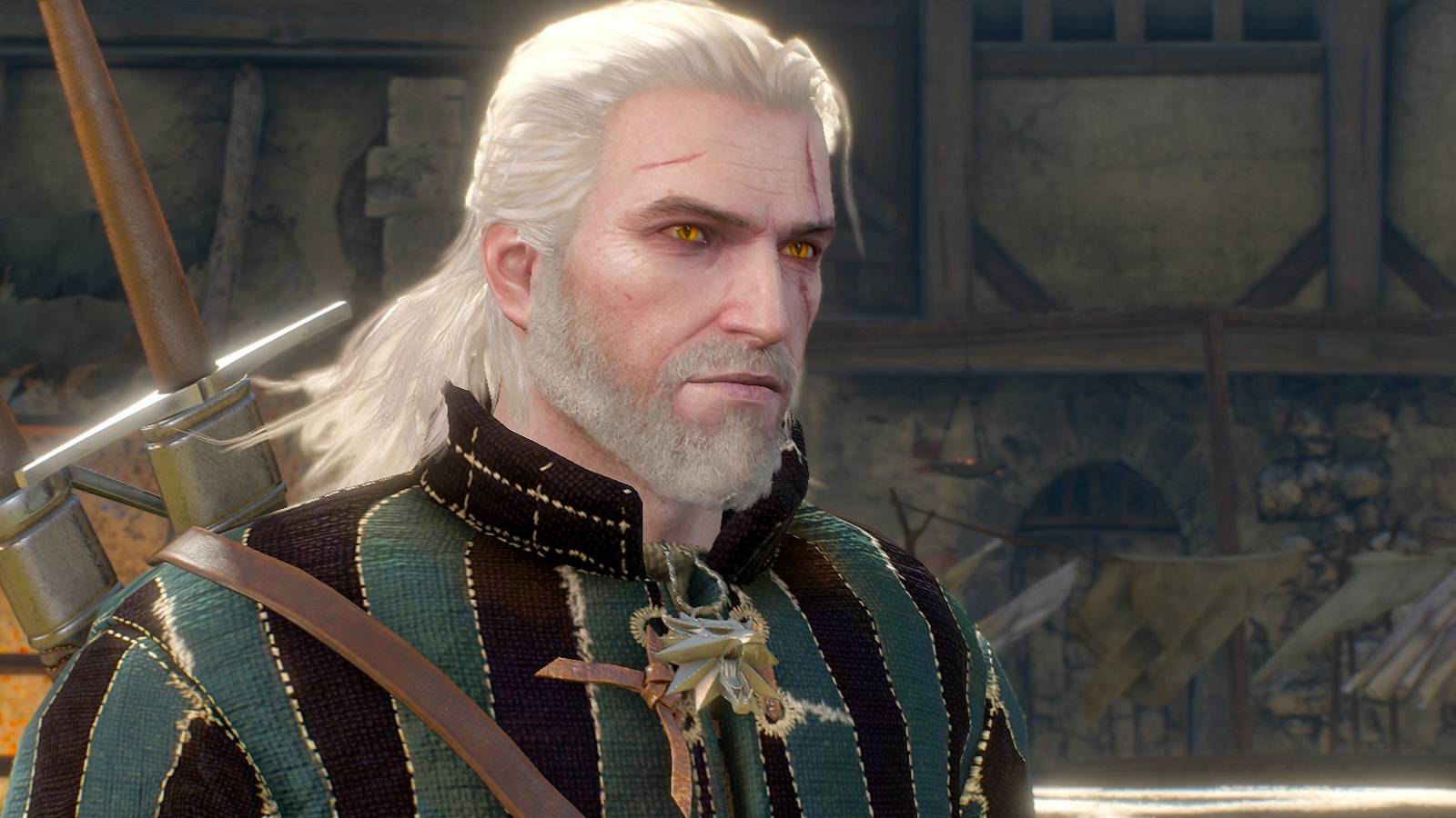 An image of Geralt of Rivia from The Witcher 3: Wild Hunt.