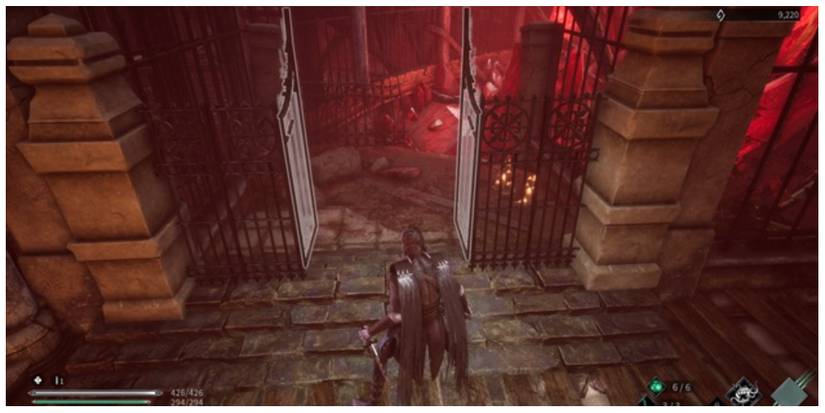 Corvus entering the Royal Garden in Thymesia