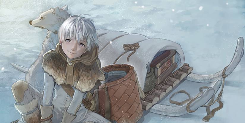 To Your Eternity - Cover Art Showing Nameless Boy And Fushi As Wolf