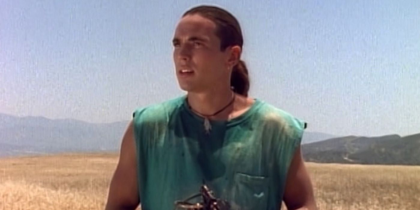 Tommy Oliver in a field in Mighty Morphin Power Rangers episode Green No More