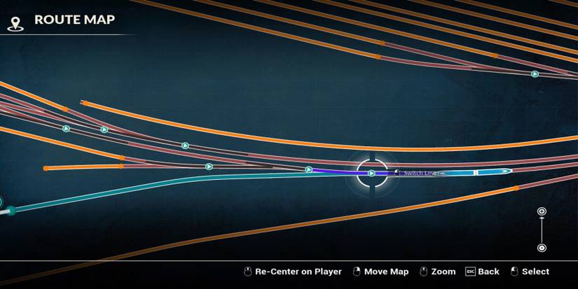 2D Map in Train Sim World 3