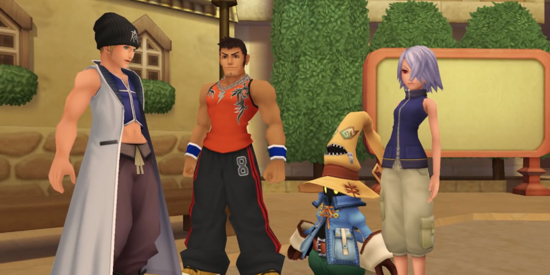 Seifer and the gang in Kingdom Hearts 2