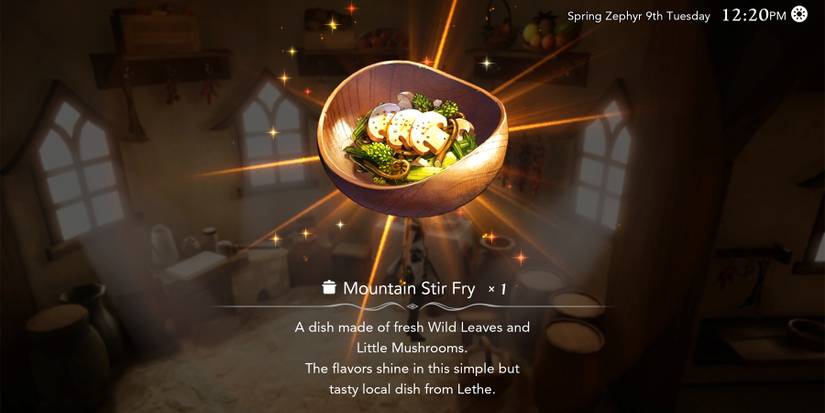 unlocking mountain stir fry in harvestella