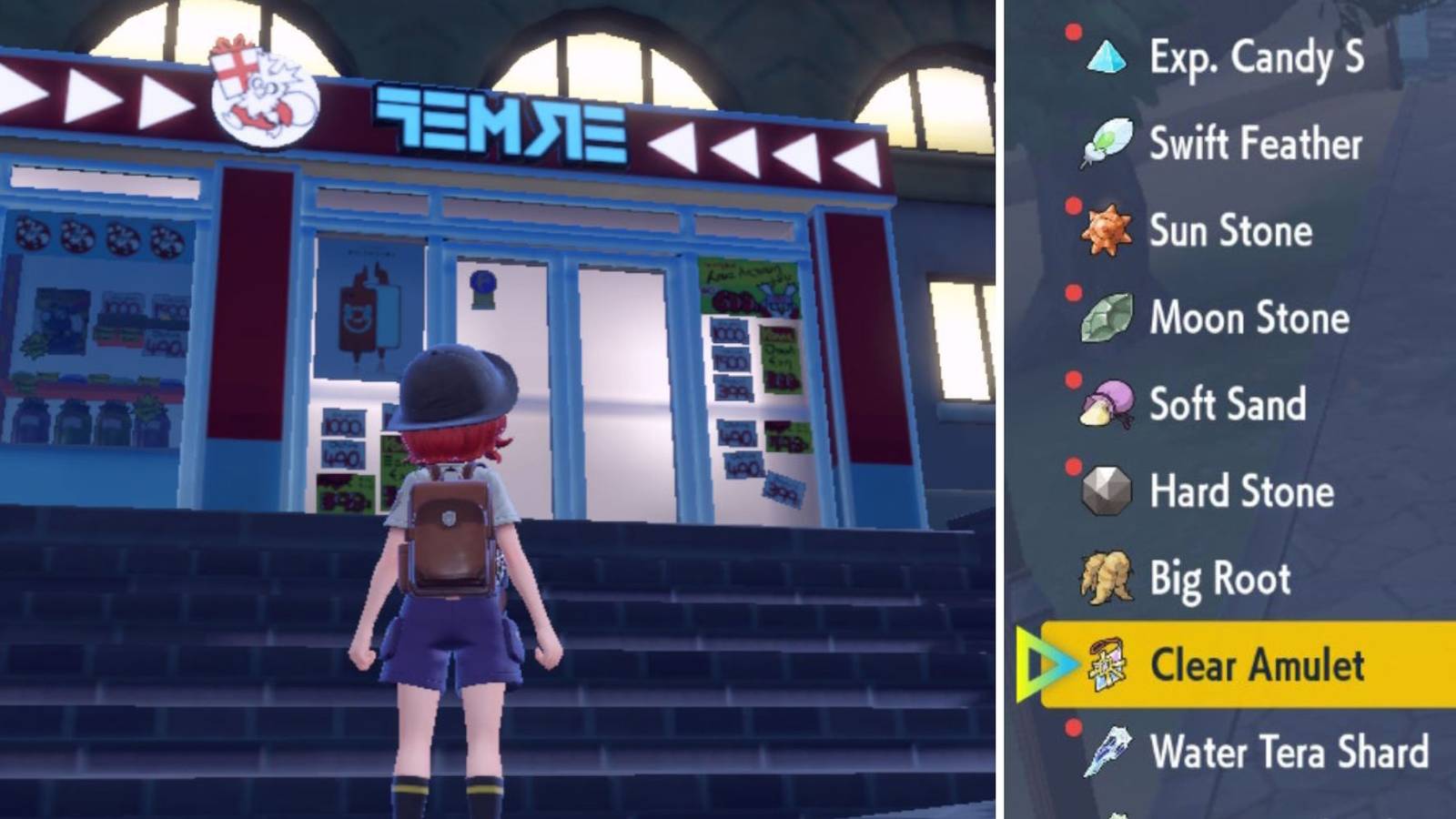 Shopping for new items in Pokemon Scarlet & Violet