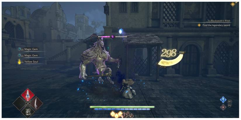 the Valkyrie in battle in Valkyrie Elysium