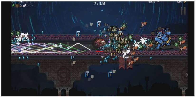 Tiny Bridge Stage with Scorej-Oni in Vampire Survivors